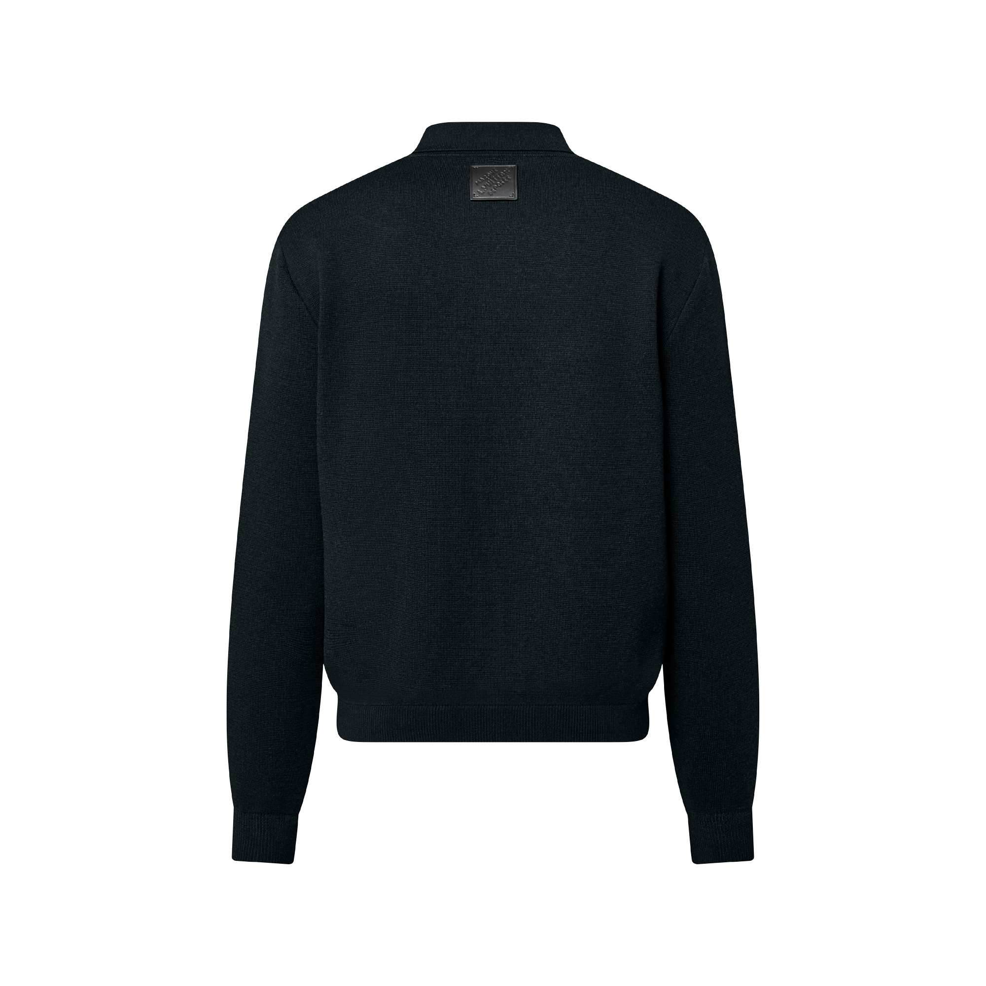 ニットブルゾン ウィズ レザーディテール